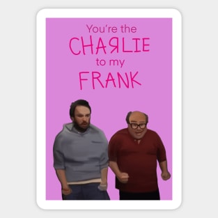 Its Always Sunny Valentine Charlie and Frank Sticker